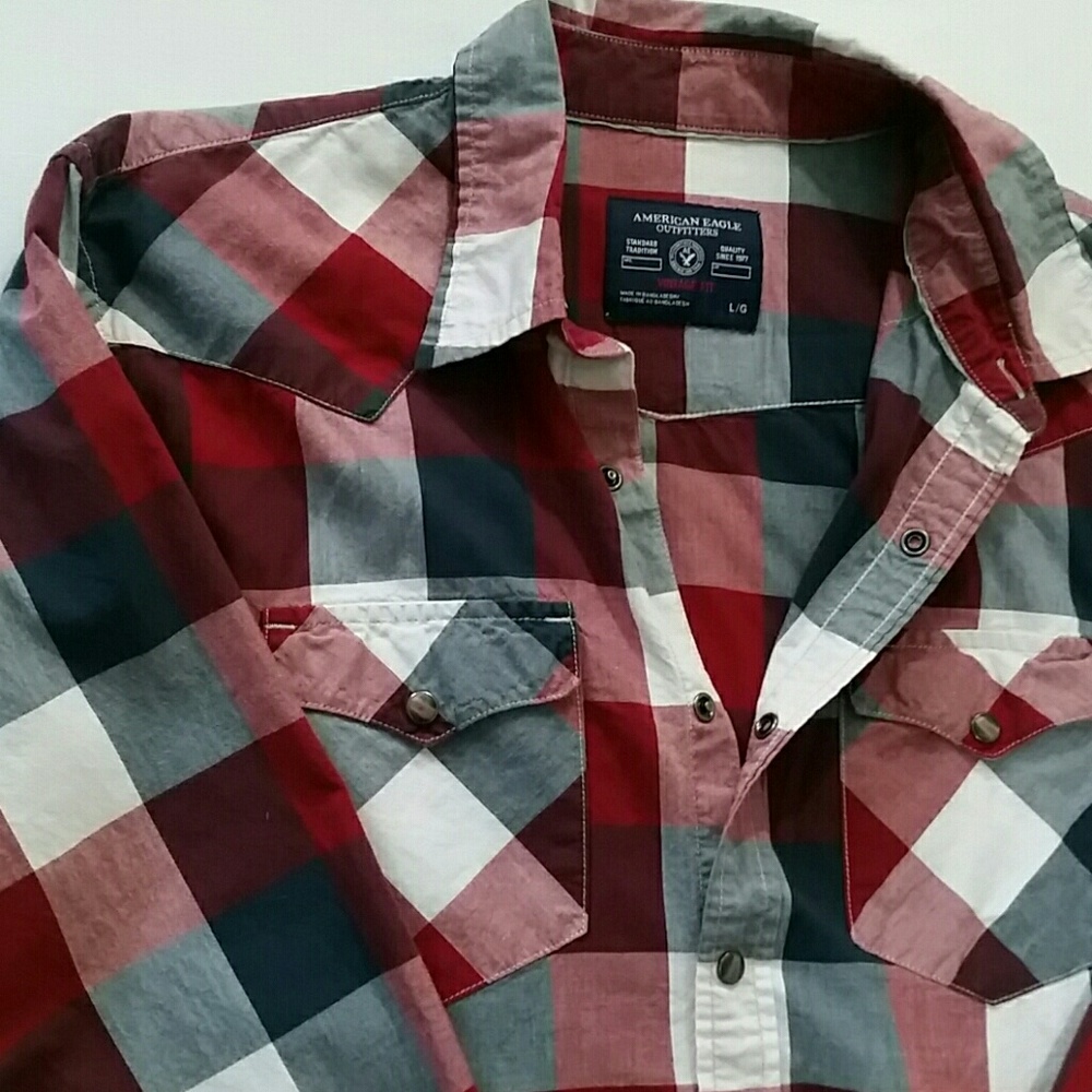 American Eagle Red, white, and blue shirt